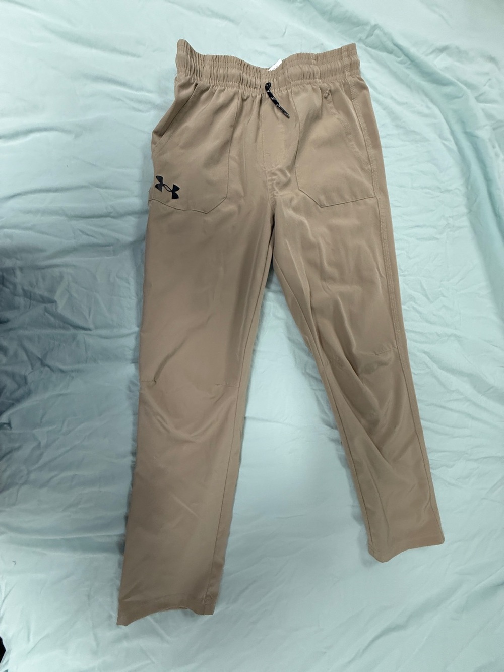 Under Armour Boys Youth Medium Khaki Athletic Pants